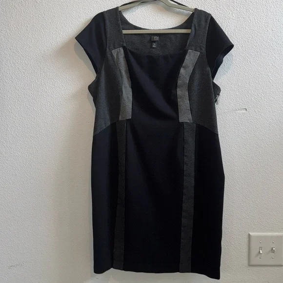 6th & LN Lane Bryant Colorblocked Pencil Dress - Picture 2 of 8